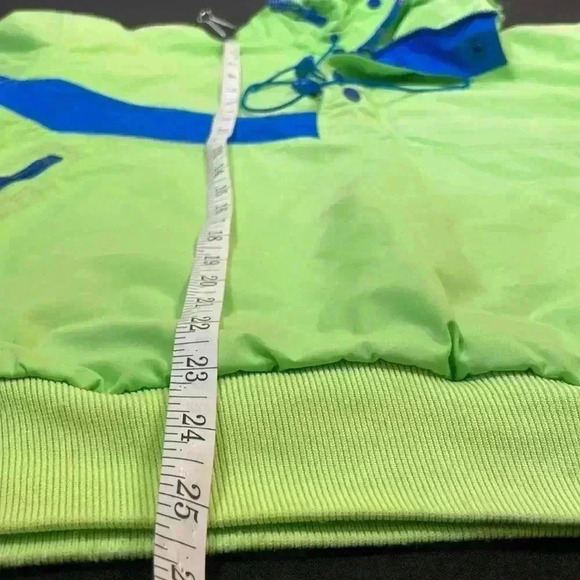 Vintage Nike 1/4 zip/button pullover, zippered hood, zipper pockets, size medium - Picture 6 of 11